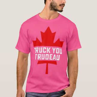 Truck You Trudeau Canada Flag T-Shirt