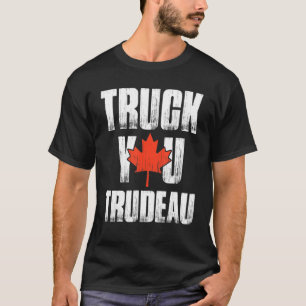 Truck You Trudeau Retro Trucker Support Freedom Co T-Shirt