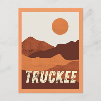 Truckee, California Mountains Landscape Postcard