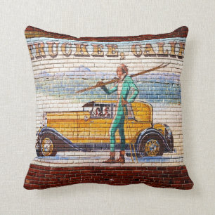 Truckee California Mural 2012 Cushion