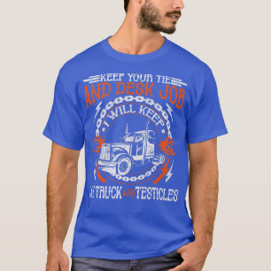 Trucker - 18 Wheeler Freighter Truck Driver2877 T-Shirt