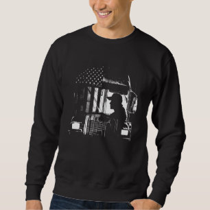 trucker American Big Rigs Diesel Truck Driver 19 Sweatshirt