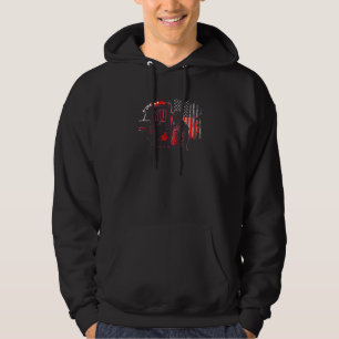 trucker American Big Rigs Diesel Truck Driver 47 Hoodie