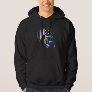 trucker American Big Rigs Diesel Truck Driver 71 Hoodie