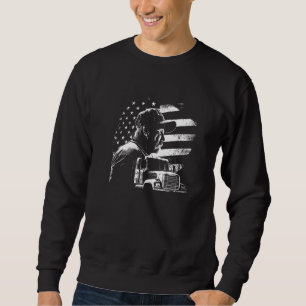 trucker American Big Rigs Diesel Truck Driver 96 Sweatshirt