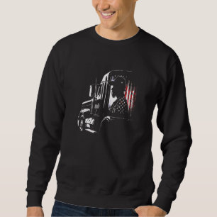 trucker American Big Rigs Diesel Truck Driver Sweatshirt