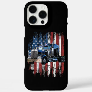 Trucker American Flag Truck Driver Truck Driver Gi iPhone 16 Pro Max Case
