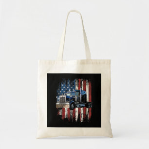 Trucker American Flag Truck Driver Truck Driver Gi Tote Bag