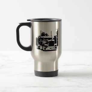 Trucker Black Silhouette Coffee Mug