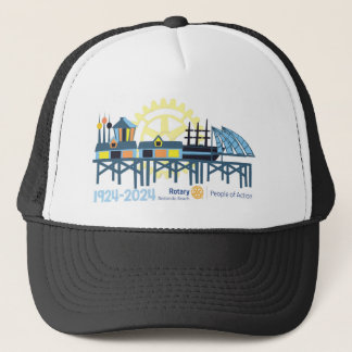 Trucker cap with 100 Year Celebration Graphic
