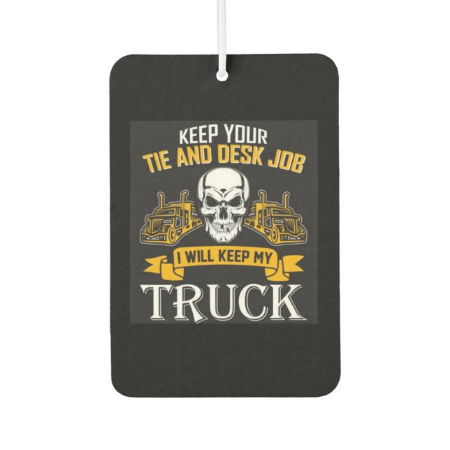 Trucker Car Air Freshener (Front)