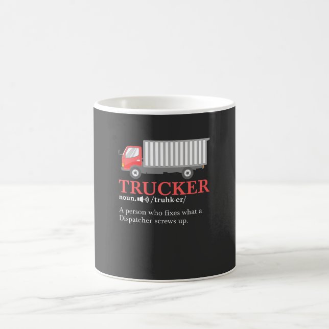 Trucker Definition Coffee Mug (Center)