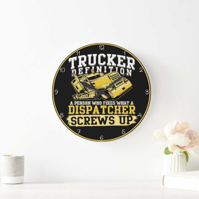 Trucker Definition: Fixes Dispatcher's Errors Large Clock (Home)