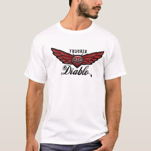 TRUCKER Diablo - T SHIRT - Customised with Back Pr