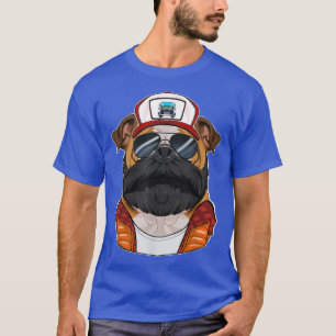 Trucker Dog I Truck Driver English Bulldog  T-Shirt