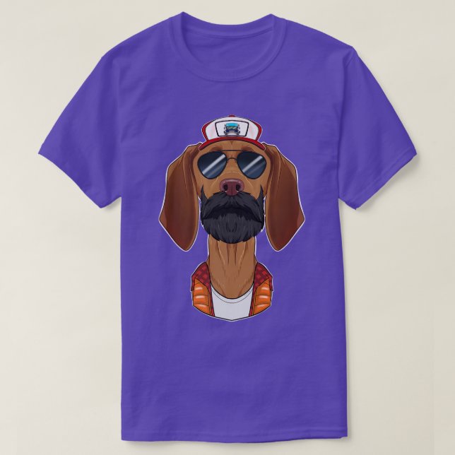 Trucker Dog I Truck Driver Vizsla  T-Shirt (Design Front)
