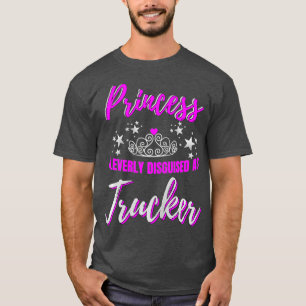 Trucker Gifts for Women Big Rig Female Truck T-Shirt