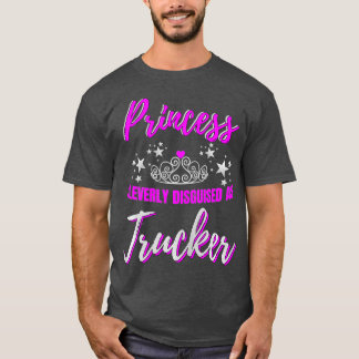 Trucker Gifts for Women Big Rig Female Truck T-Shirt