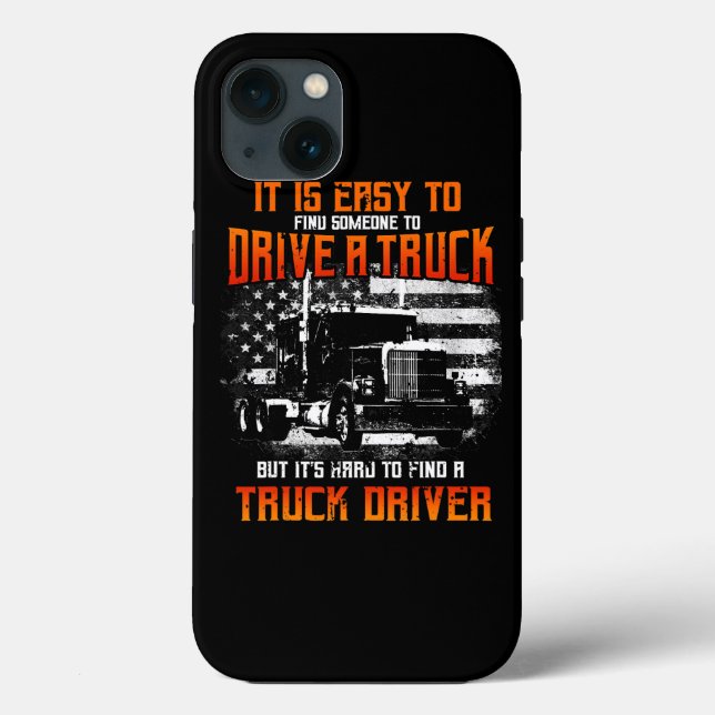 Trucker Gifts Tractor Trailer Truck 18 Wheeler Har Case-Mate iPhone Case (Back)