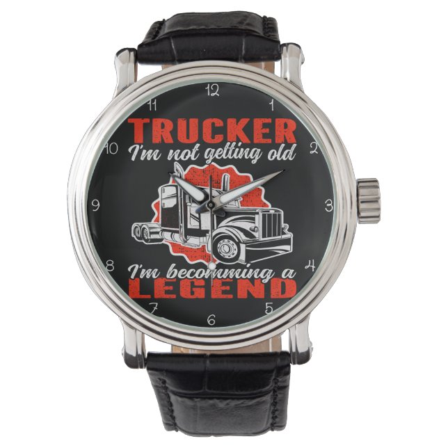 Trucker Grandfather: Grandchildren's Best Legend Watch (Front)