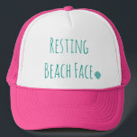 Trucker Hat<br><div class="desc">Why not have a little fun at the beach? This super cute trucker hat will shield you from harmful rays,  while keeping you looking adorable! #RestingBeachFace ; )</div>