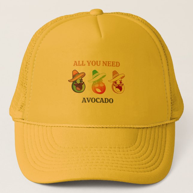 Trucker Hat Avocado  (Front)