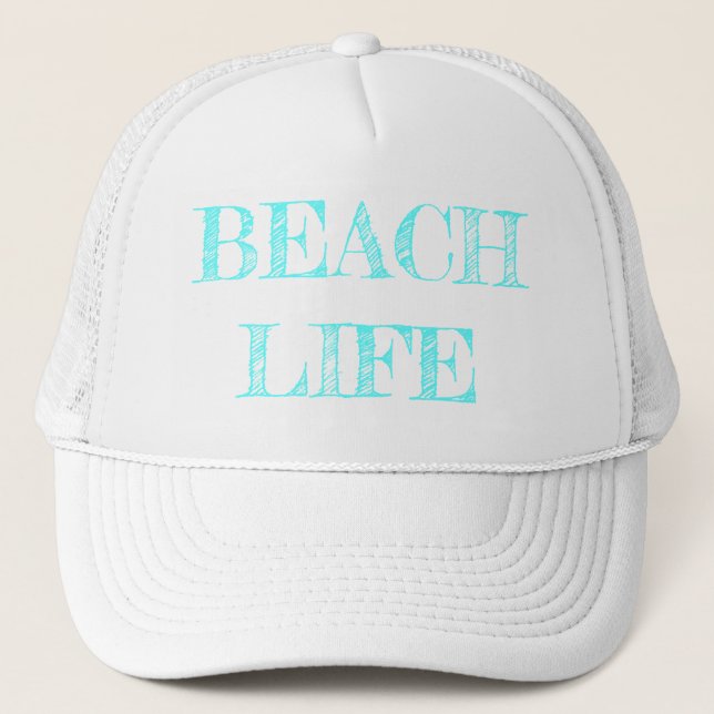 Trucker Hat; Beach Life Trucker Hat (Front)