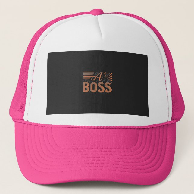 Trucker Hat design boss  (Front)