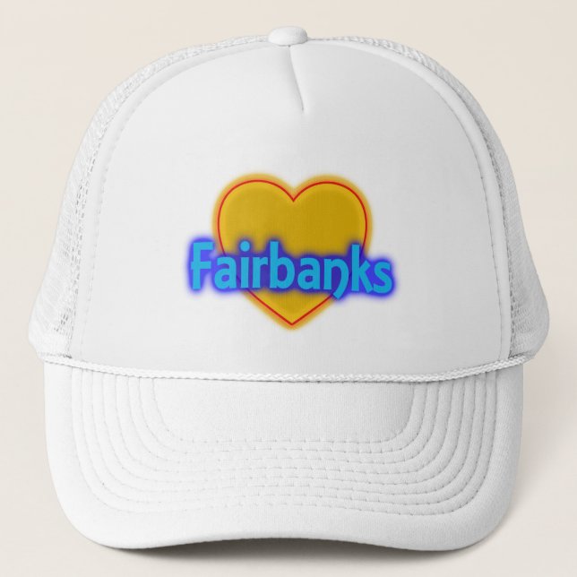 Trucker Hat Fairbanks Alaska AK Golden Heart City (Front)