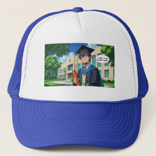 Trucker Hat- Funny Graduation Quote. Trucker Hat