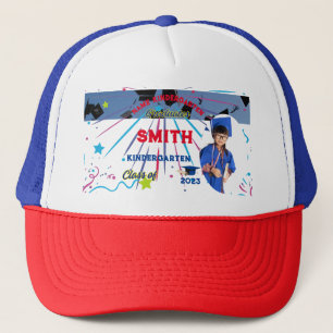 Trucker Hat  graduate kindergarten photo and name