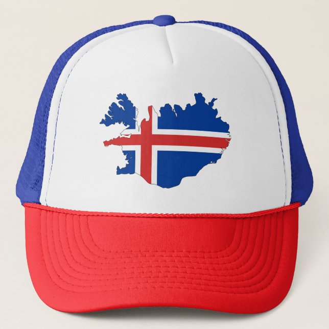 Trucker Hat/Iceland Europe Flag Hat (Front)