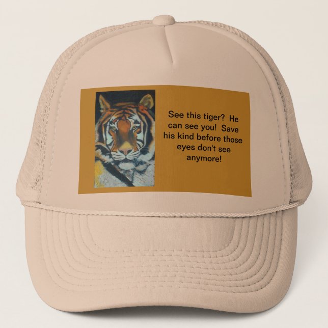 TRUCKER HAT SAVE THE TIGER (Front)