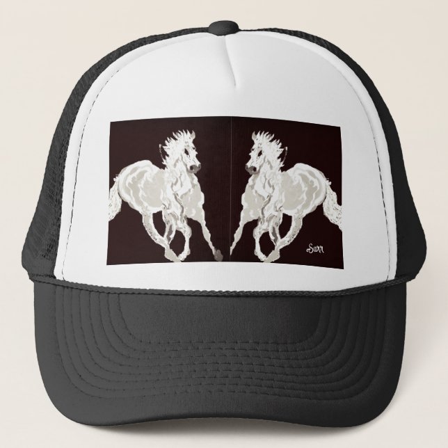 Trucker Hat :  Stallions on the Run (Front)