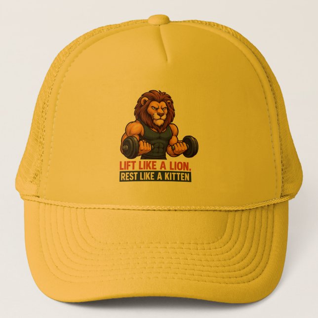 Trucker Hat Strong Tiger Lifter - Fitness Motivat (Front)