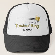 Trucker Hat - "Truckin' King" Cab-over Semi