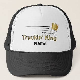 Trucker Hat - "Truckin' King" Cab-over Semi