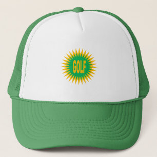 Trucker Hat white and green SUN GOLF