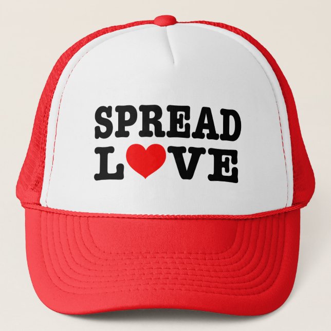 Trucker Hat White and Red (Front)