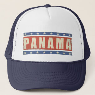 Trucker Hat with Cool Panama Flag Print