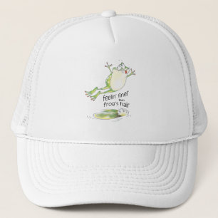 Trucker hat with frog