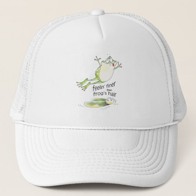 Trucker hat with frog (Front)
