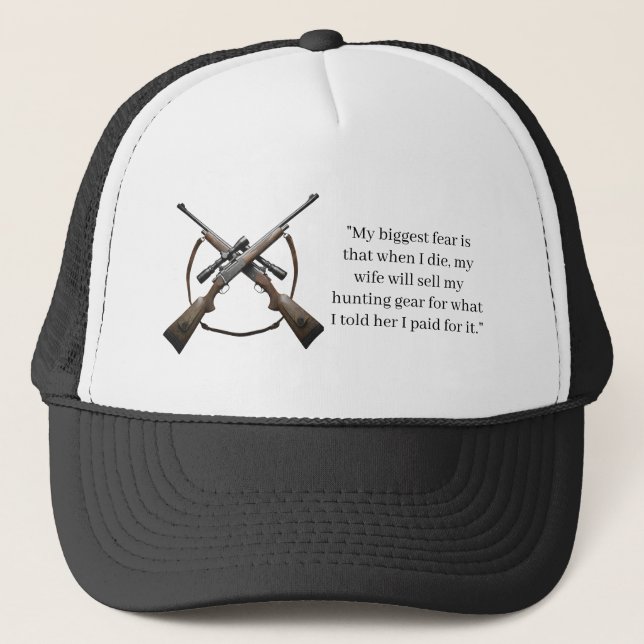 Trucker hat . With funny quote on it. (Front)