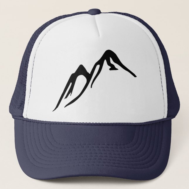Trucker Hat with Mountains (Front)