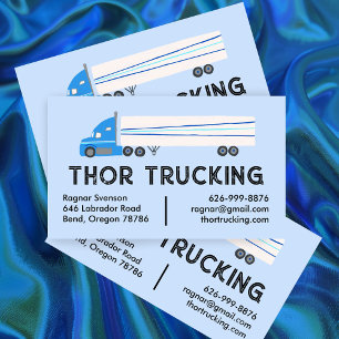Trucker Hauling Logistics Trucking Moving Truck Business Card