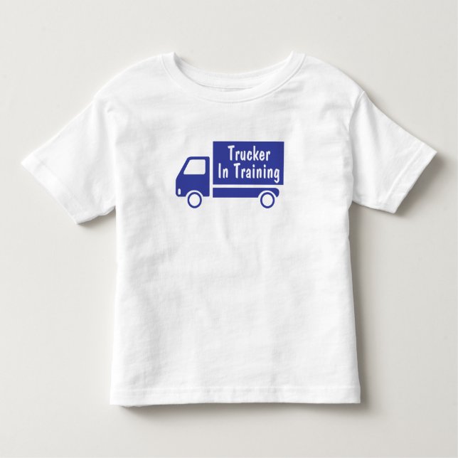 Trucker in Training Trucker Toddler T-Shirt (Front)