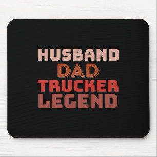 Trucker Legend Father's Day Trucker Dad Gifts Mouse Pad
