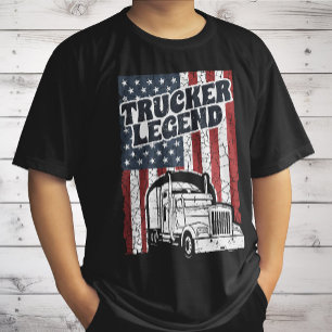 Trucker Legend Funny Semi Truck Driver Trucking T-Shirt