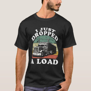 Trucker Lorry 18 Wheeler CDL Trailer Highway Truck T-Shirt