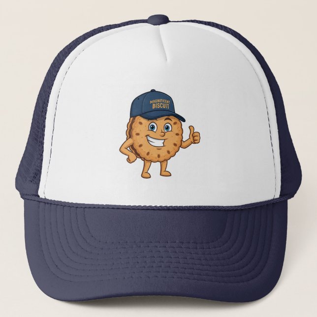 Trucker-Magnificent Biscuit Mascot Trucker Hat (Front)